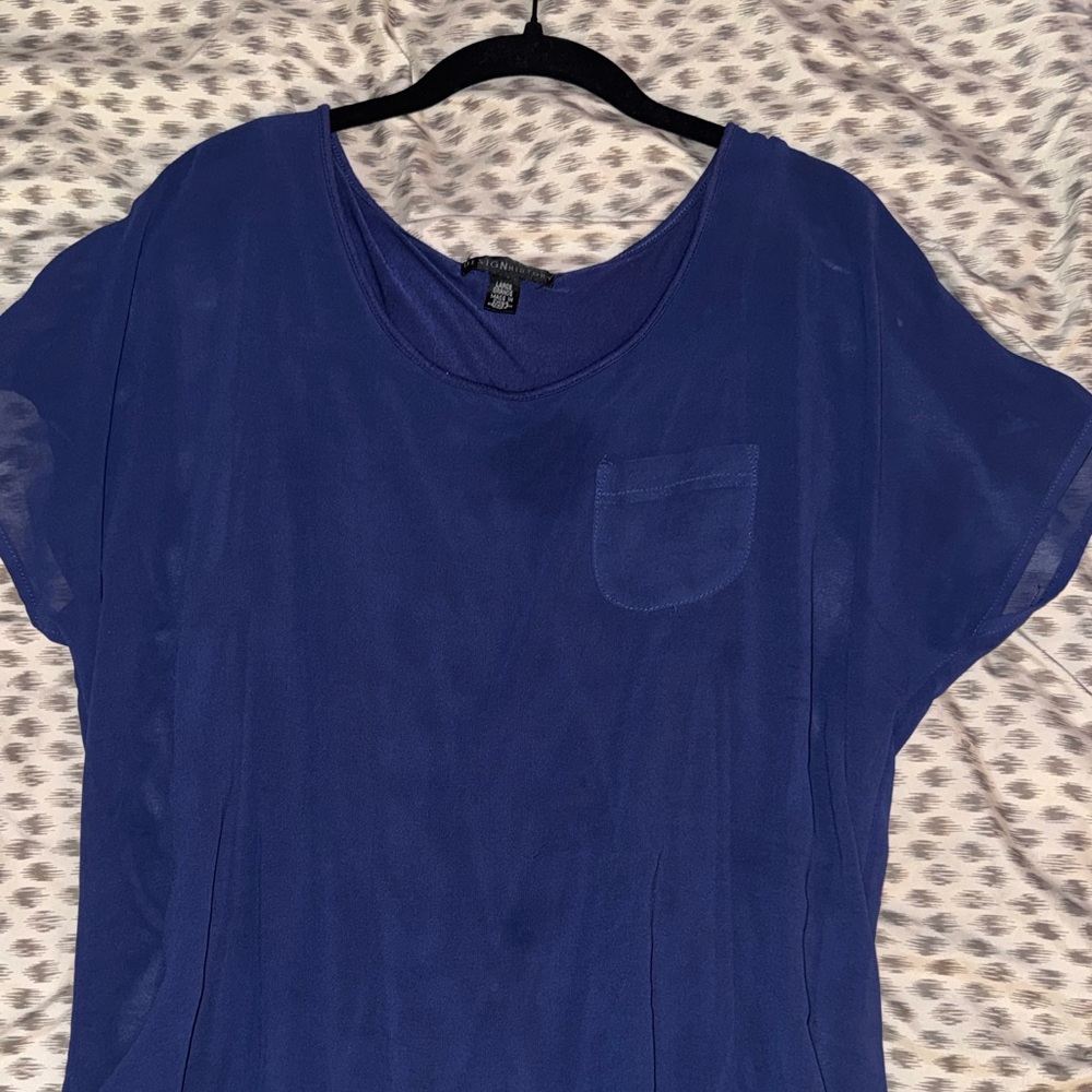 Design History Royal Blue Short Sleeve Tee